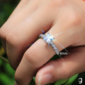 Classic Micro Pave Zircon Marquise Women's Wedding Ring Proposal Engagement Jewelry view 3