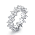 Women's Full Pave Cubic Zirconia Index Finger Ring, Everyday Versatile Fashion Jewelry view 2