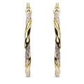 Exaggerated Simple Gold Color Women's Copper Earrings, European Fashion Large Ear Jewelry view 3