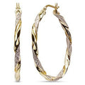 Exaggerated Simple Gold Color Women's Copper Earrings, European Fashion Large Ear Jewelry view 2