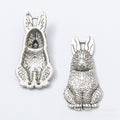 Zinc Alloy Rabbit Charm Pendant for DIY Necklace Bracelet Jewelry Making view 2