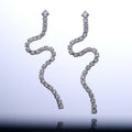 Long Line Stud Earrings For Women, Personalized Trendy Fashion Ear Jewelry view 4