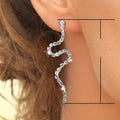 Long Line Stud Earrings For Women, Personalized Trendy Fashion Ear Jewelry view 5