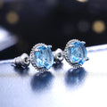 Fashion Hollow Square Round Cubic Zirconia Stud Earrings For Women, Elegant Jewelry view 3
