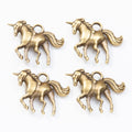 Zinc Alloy Unicorn Charm Pendant for DIY Necklace Bracelet Jewelry Making view 2