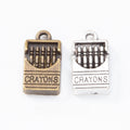 Zinc Alloy Crayon Charm Pendant for DIY Necklace Bracelet Jewelry Making view 1