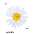 Alloy Daisy Flower Brooch For Sweet Women Clothing Decoration view 4