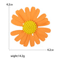Alloy Daisy Flower Brooch For Sweet Women Clothing Decoration view 6