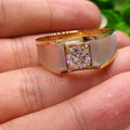 Silver Plated Womens Zircon Engagement Wedding Ring With Rhinestone Jewelry view 6