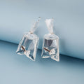 Funny Cartoon Goldfish In Transparent Acrylic Water Bag Creative Japanese Style Drop Earrings view 3