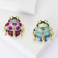 Alloy Rhinestone Beetle Brooch For Fashion Clothing Accessories view 1