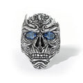 Bold Punk Skull Head Men's Ring, European Creative Statement Finger Jewelry view 2