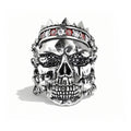 Bold Punk Men's Skull Head Ring, Street Rock Style Statement Jewelry Accessory view 3