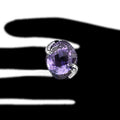 Classic Purple Zircon Women's Ring Versatile European American Fashion Jewelry view 4
