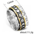 Creative Punk Sun And Moon Men's Ring, European Style Statement Finger Jewelry view 3