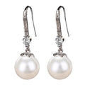 Korean Style Simple Faux Pearl Drop Earrings For Women, Versatile European American Jewelry view 4