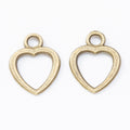 Zinc Alloy Heart Charm Pendant No.871192 for DIY Necklace Bracelet Jewelry Making view 3