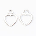 Zinc Alloy Heart Charm Pendant No.871192 for DIY Necklace Bracelet Jewelry Making view 2