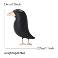 Alloy Enamel Crow Brooch For Unisex Suit And Coat Accessories view 5