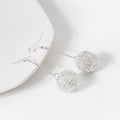 Elegant Hollow Wire Woven Ball Alloy Drop Earrings For Women Creative Metal Geometric Dangle Earrings view 3
