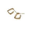Alloy Geometric Round Hoop Earrings With Silver Needle European American Fashion Drop Ear Jewelry view 5