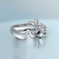 Exquisite Silver Plated Copper Cat Ring For Women Fashion Hand Jewelry view 2