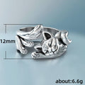 Exquisite Silver Plated Copper Cat Ring For Women Fashion Hand Jewelry view 5