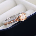 Women's Zircon Wedding Ring Set, Cross Border Couple Engagement Bridal Jewelry view 4