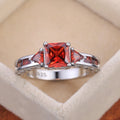 Women's Zircon Wedding Ring Set, Cross Border Couple Engagement Bridal Jewelry view 2