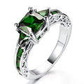 Women's Zircon Wedding Ring Set, Cross Border Couple Engagement Bridal Jewelry view 6