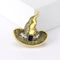 Alloy Vintage Witch Hat Brooch Pin For Halloween Apparel Accessories view 6