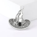 Alloy Vintage Witch Hat Brooch Pin For Halloween Apparel Accessories view 4