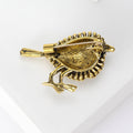 Alloy Vintage Bird Brooch Cartoon Lapel Pin For Clothing Fastening view 3