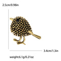 Alloy Vintage Bird Brooch Cartoon Lapel Pin For Clothing Fastening view 6