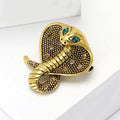 Vintage Alloy Zodiac Snake Brooch Pin For Unisex Clothing view 3