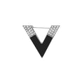 Fashion V Shape Rhinestone Enamel Brooch Korean Creative V Neck Anti Exposure Dress Accessory view 5