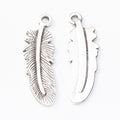 Zinc Alloy Feather Leaf Charm Pendant No.964790 for DIY Necklace Bracelet Jewelry Making view 3