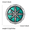 Alloy Enamel Compass Shield Brooch Pin For Unisex Clothing Accessories view 5