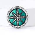 Alloy Enamel Compass Shield Brooch Pin For Unisex Clothing Accessories view 3