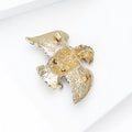 Enamel Rhinestone Alloy Eagle Brooch Pin For Creative Animal Apparel view 4