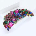 Alloy Crystal Glass Brooch With Colorful Rhinestones For Garments view 3