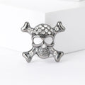 Metal Alloy Rhinestone Skull Brooch For Punk Halloween Costume Accessories view 6