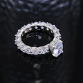 Classic Full Eternity Pave Zircon Women's Ring European Style Jewelry Accessories view 4