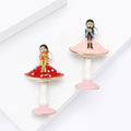 Alloy Enamel Mushroom Girl Brooch Pin Cute Clothing Accessory view 3