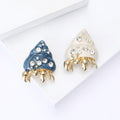 Alloy Enamel Hermit Crab Shell Brooch For Fashion Apparel view 2