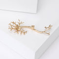 Alloy Enamel Nerve Cell Brooch Pin For Collar And Clothing Fastening view 3
