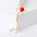 Alloy Enamel Nerve Cell Brooch Pin For Collar And Clothing Fastening view 5