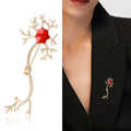 Alloy Enamel Nerve Cell Brooch Pin For Collar And Clothing Fastening view 2