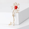 Alloy Enamel Nerve Cell Brooch Pin For Collar And Clothing Fastening view 1