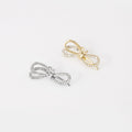 Japanese Korean Rhinestone Bowknot Mini Brooch, Anti Exposure Clothing Button Decorative Pin view 4